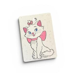 Disney AristoCats Marie Pin Trading Display Cork Board 9” Wall Art Hand Painted